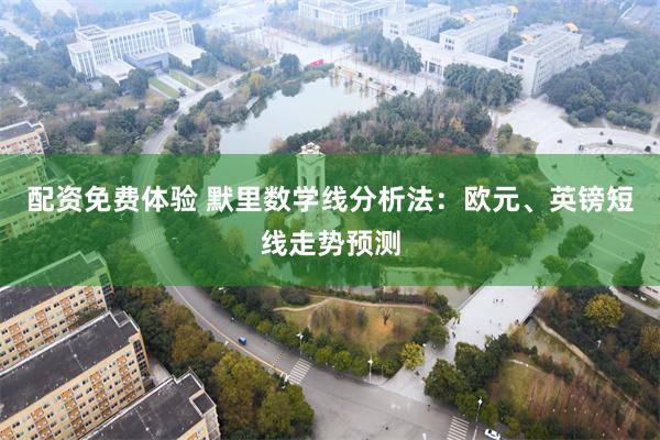 配资免费体验 默里数学线分析法：欧元、英镑短线走势预测