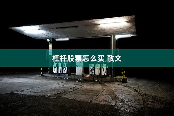 杠杆股票怎么买 散文