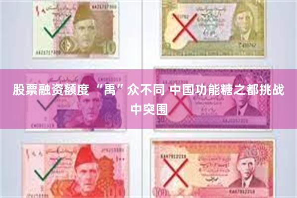 股票融资额度 “禹”众不同 中国功能糖之都挑战中突围