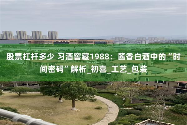 股票杠杆多少 习酒窖藏1988：酱香白酒中的“时间密码”解析_初喜_工艺_包装